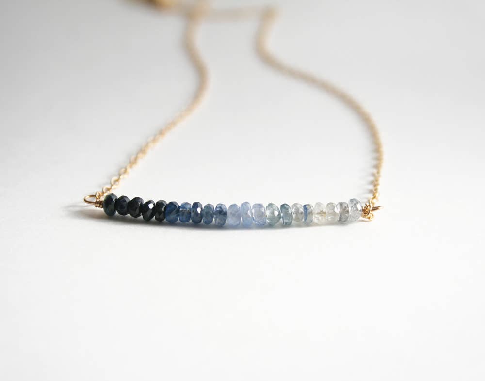 Sapphire Ombre Necklace