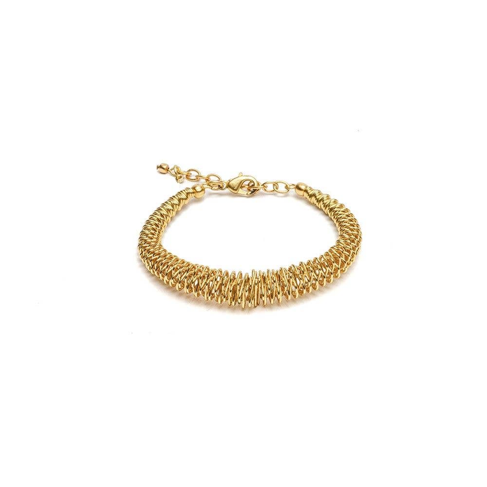 Spiral Gold Bracelet