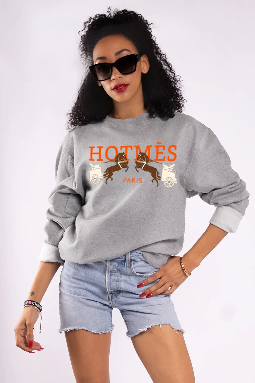 Hot Mes Sweatshirt - Grey