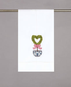Heart Topiary Guest Towel