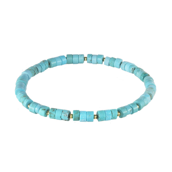 Heishi Stackable Bracelet - Turquoise