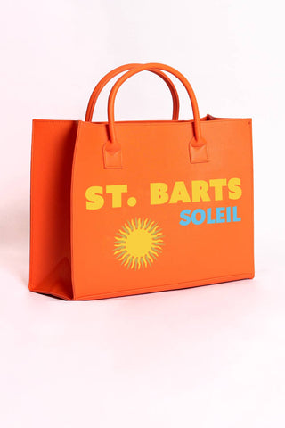 MODERN VEGAN TOTE - St. Barts (Tangerine Orange)