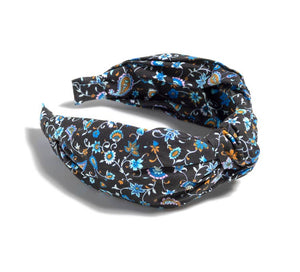 Knotted Floral Print Headband