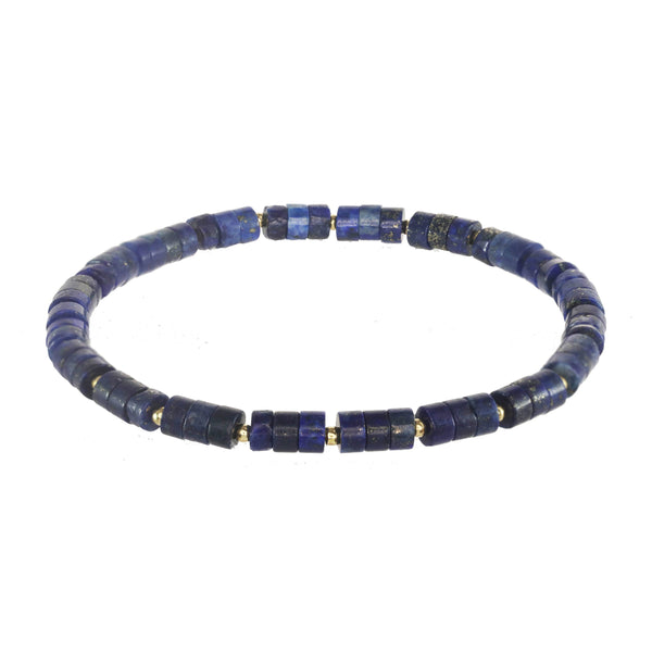 Heishi Stackable Bracelet - Blue Lapis