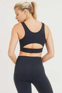 Essential Sports Bra with Cut-Out Back