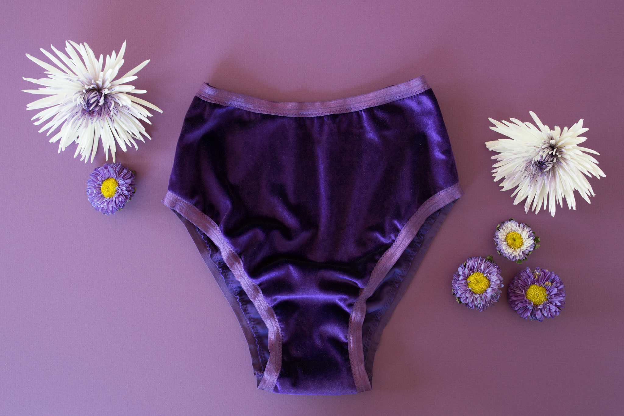 Purple Velvet High Rise Undies