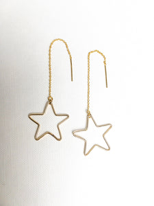 Star Threader Earrings